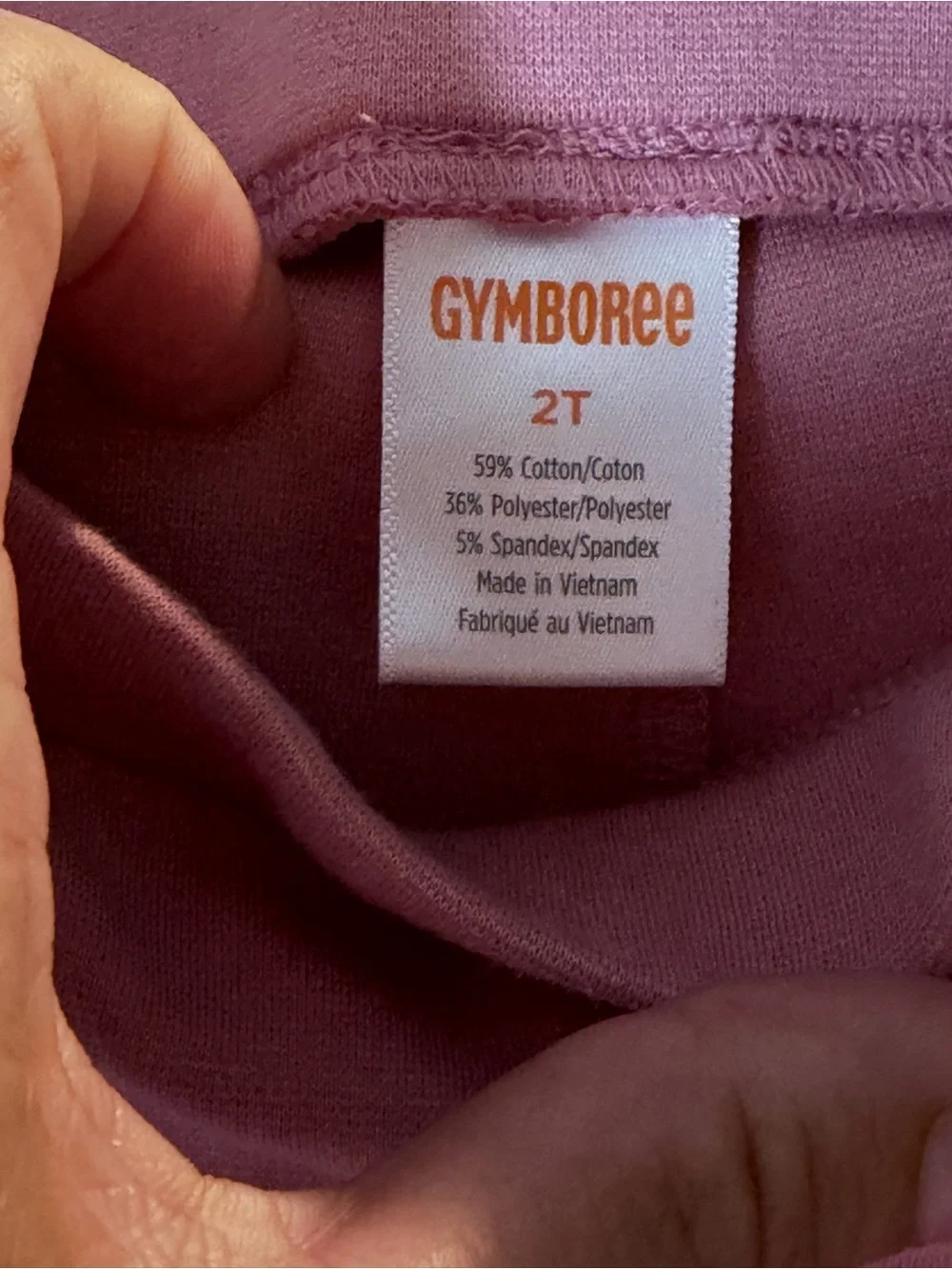 Gymboree Girls Pink Solid Flare Pants Pull-On Elastic Waist Knit 2T Dusty Rose